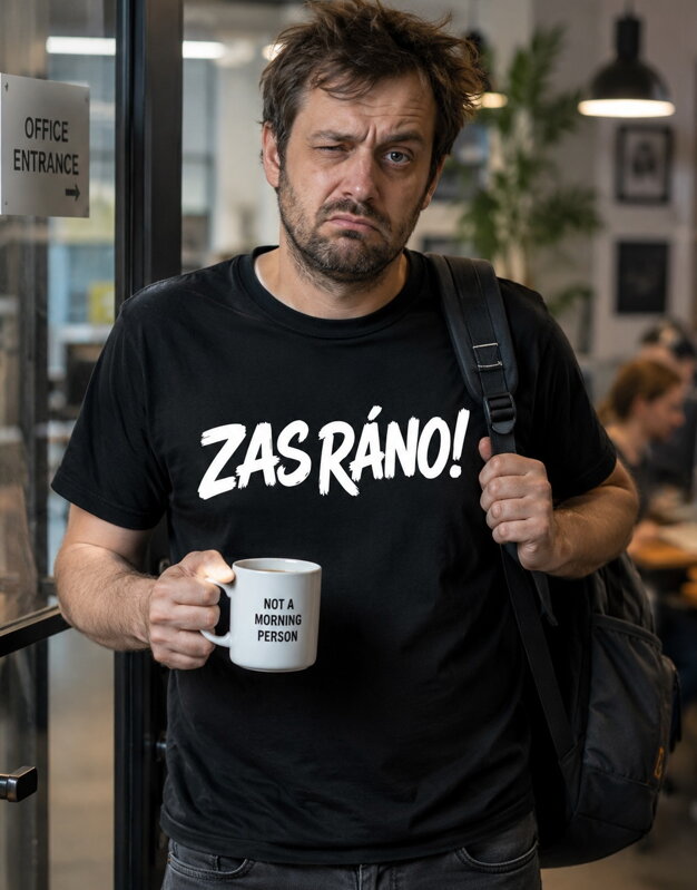 Vtipné tričko - ZAS RÁNO!