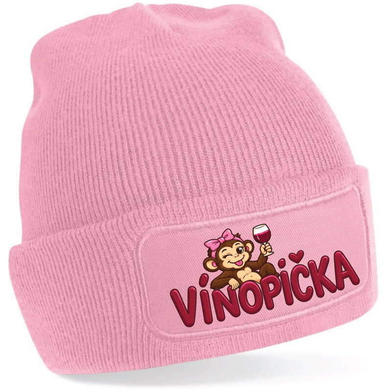 Čepice s potiskem - Vínopička