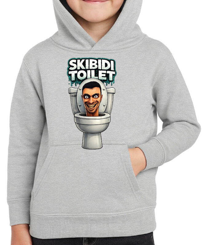 Mikina - Skibidi Toilet – vtipný potisk s toaletou