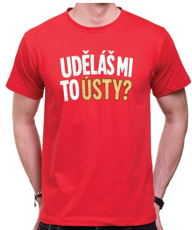 Vtipné tričko - Uděláš mi to ústy?