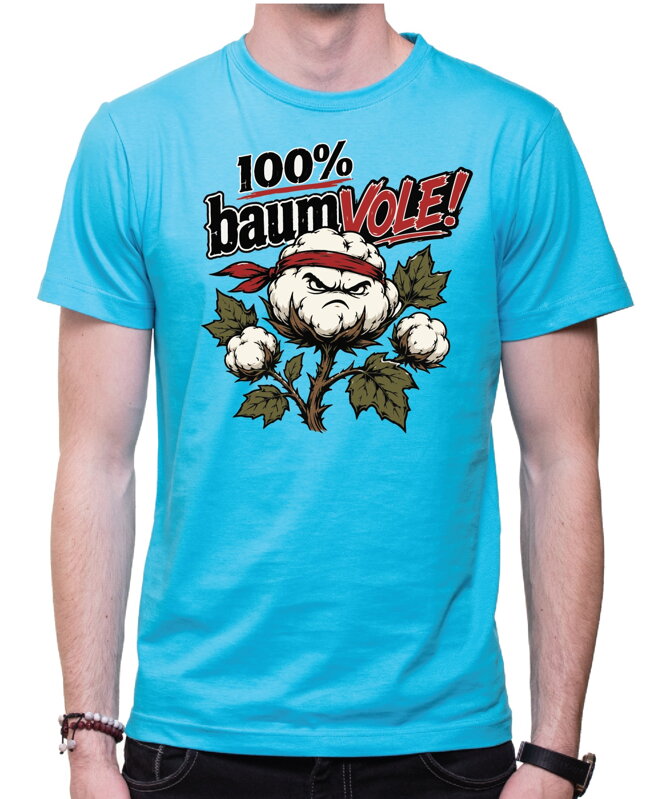 Vtipné tričko s potiskem 100 % baumVOLE! (100% bavlna)