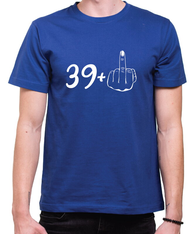 Narozeninové tričko - 40 (39+ prostředník) Narozeninové tričko - 40 (39+ prostředník)