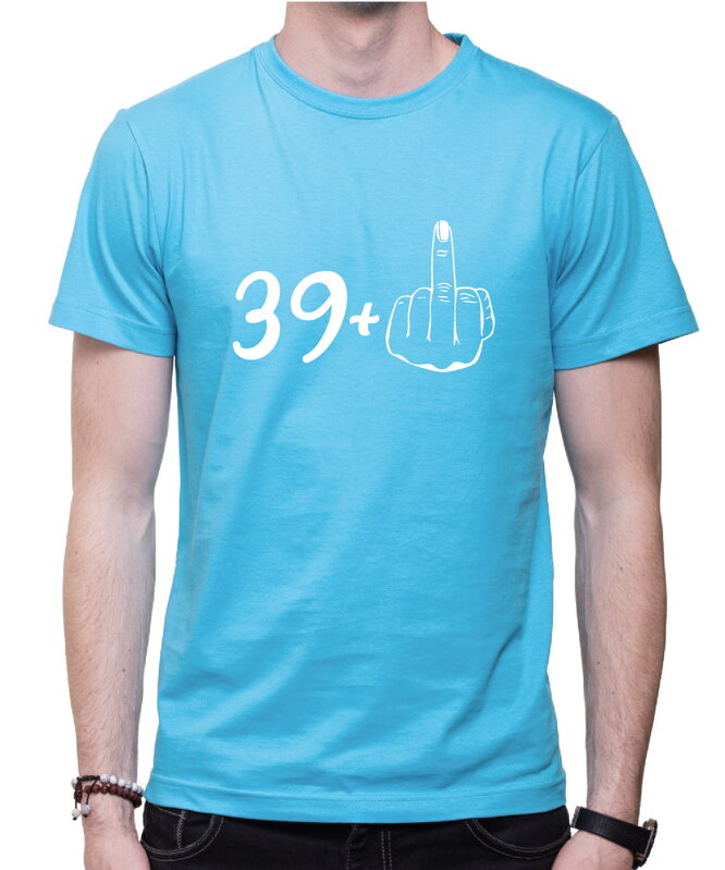 Narozeninové tričko - 40 (39+ prostředník) Narozeninové tričko - 40 (39+ prostředník)