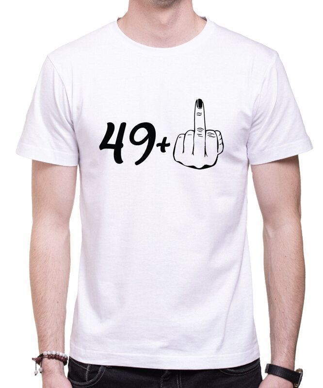 Narozeninové tričko - 50 (49+ prostředník) Narozeninové tričko - 50 (49+ prostředník)