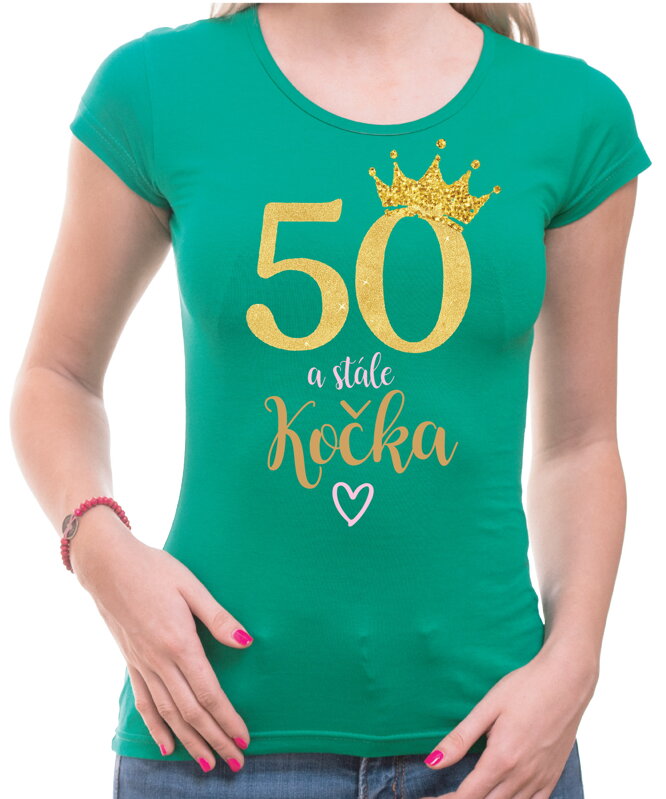 Narozeninové tričko - 50 a stále kočka Narozeninové tričko - 50 a stále kočka