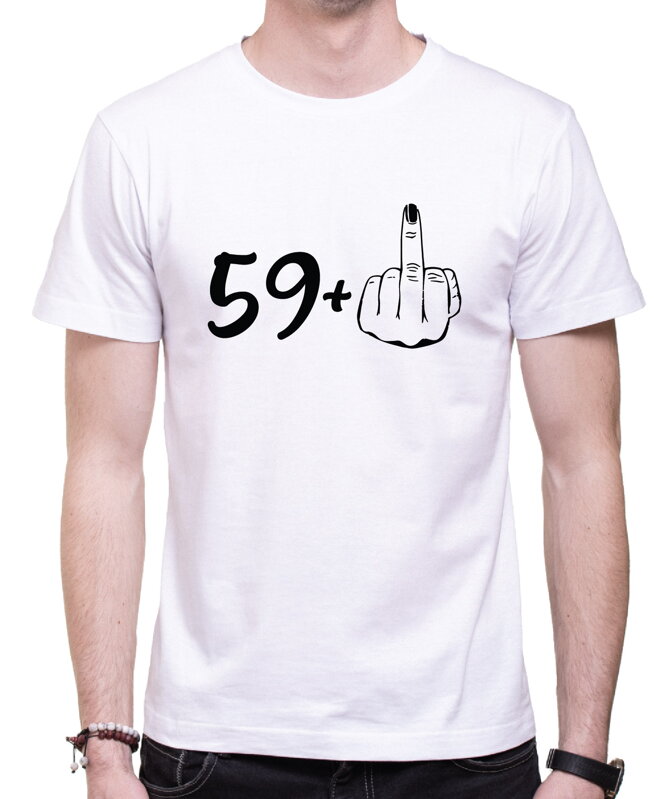 Narozeninové tričko - 60 (59+ prostředník) Narozeninové tričko - 60 (59+ prostředník)