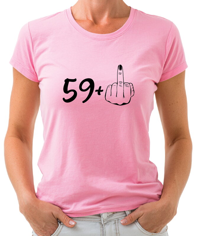 Narozeninové tričko - 60 (59+ prostředník) Narozeninové tričko - 60 (59+ prostředník)