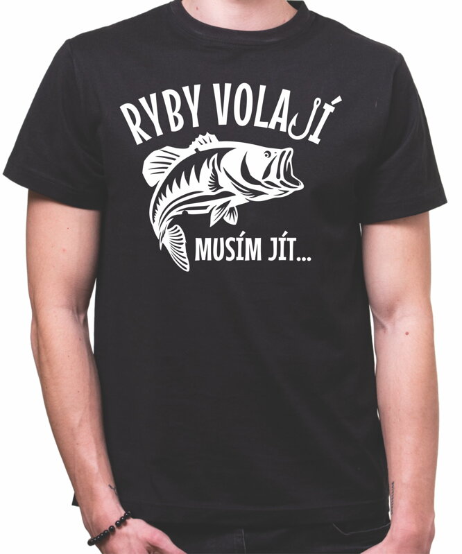 Rybářské tričko - Ryby volají Rybářské tričko - Ryby volají