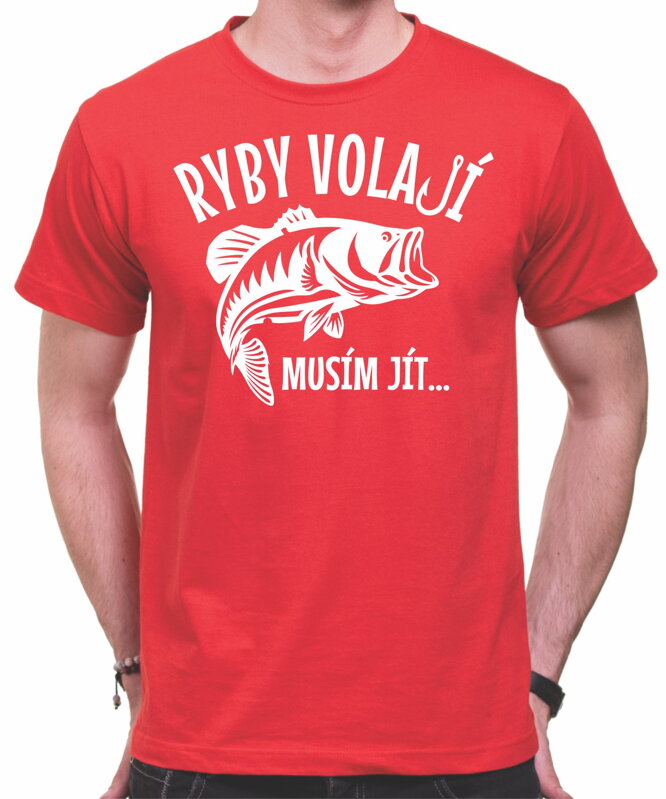 Rybářské tričko - Ryby volají Rybářské tričko - Ryby volají