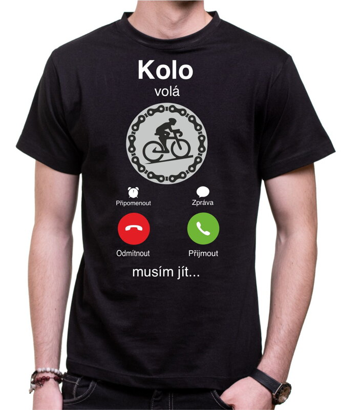 Cyklo tričko - Kolo volá, musím jít... Phone