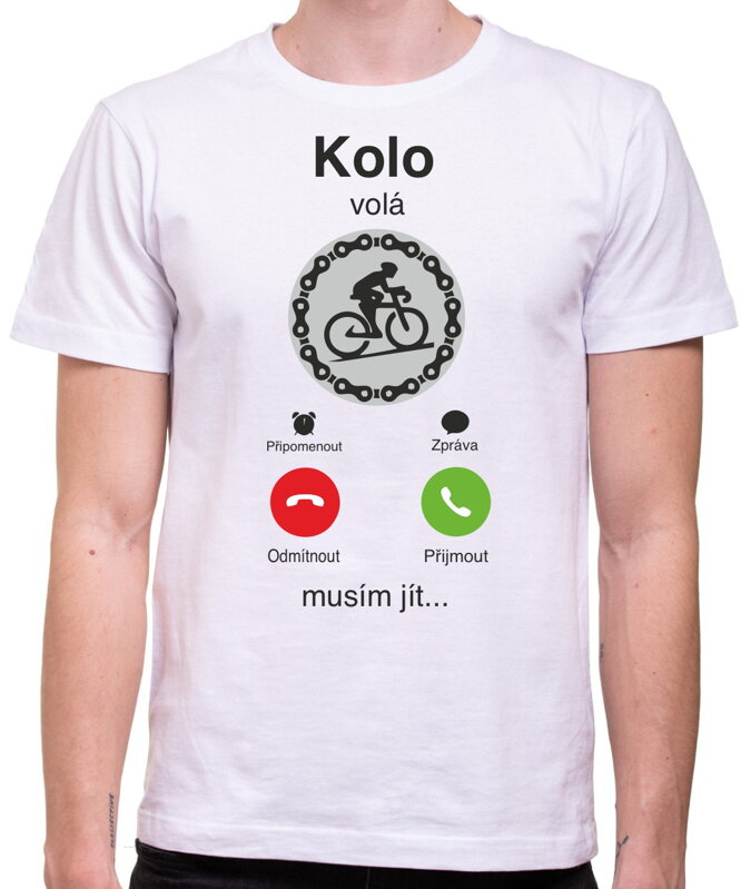 Cyklo tričko - Kolo volá, musím jít... Phone
