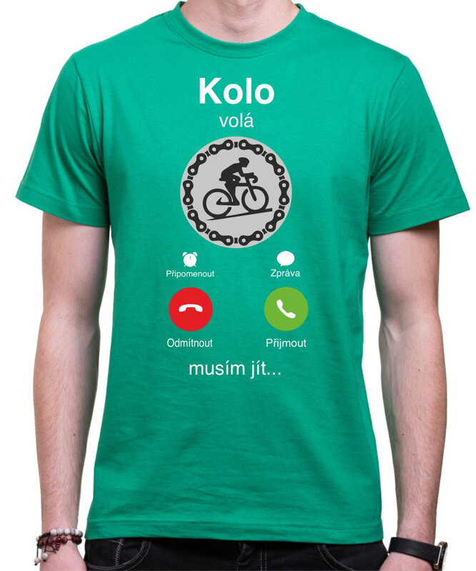 Cyklo tričko - Kolo volá, musím jít... Phone