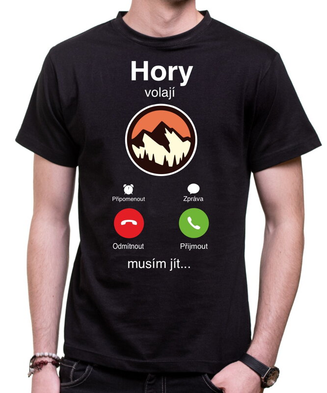Tričko - Hory volají Phone Tričko - Hory volají Phone