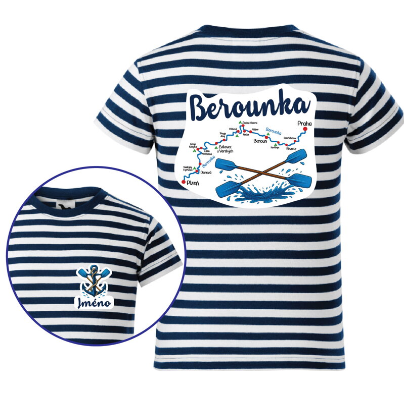 Vodácke tričko - Splavy řek - Berounka Vodácke tričko - Splavy řek - Berounka