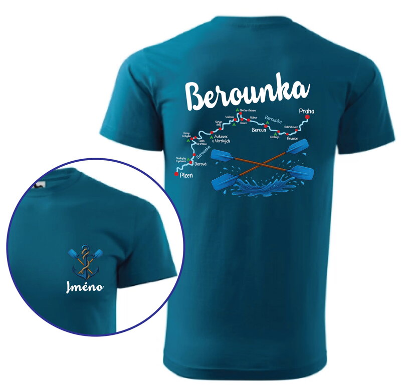 Vodácke tričko - Splavy řek - Berounka