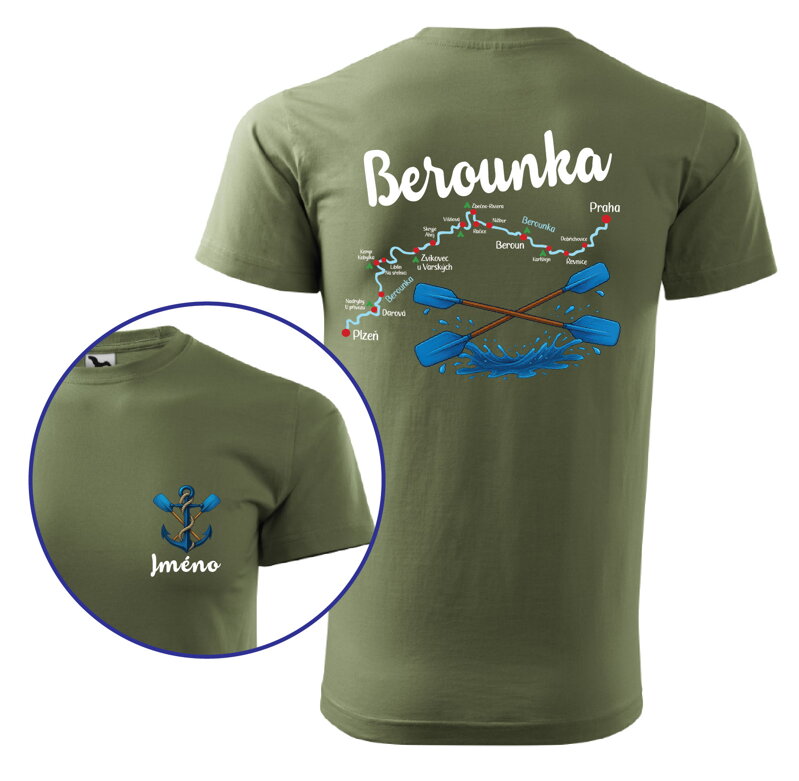 Vodácke tričko - Splavy řek - Berounka