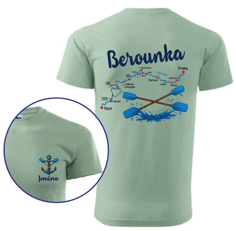 Vodácke tričko - Splavy řek - Berounka