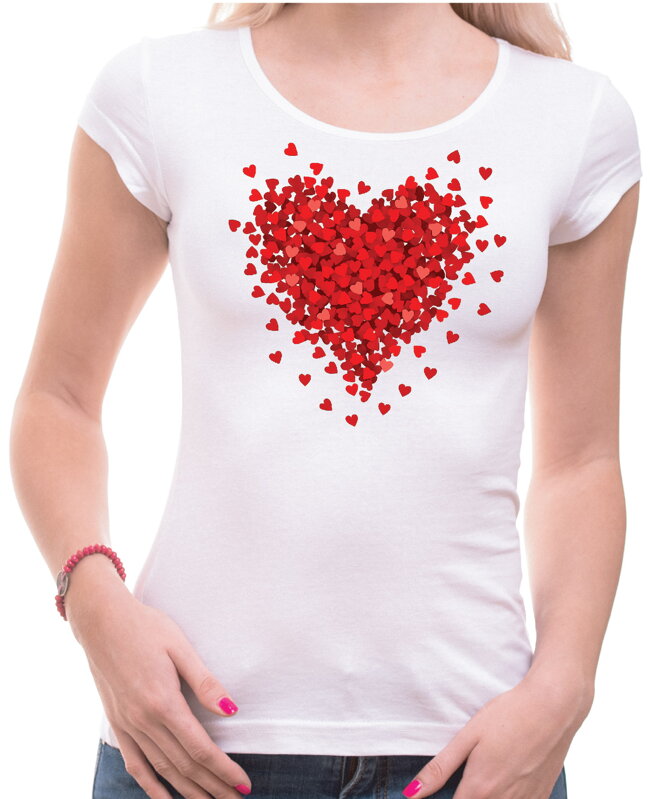 Tričko - Červené srdíčko