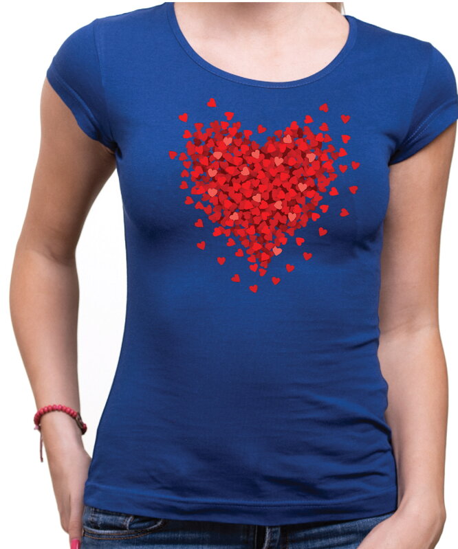 Tričko - Červené srdíčko