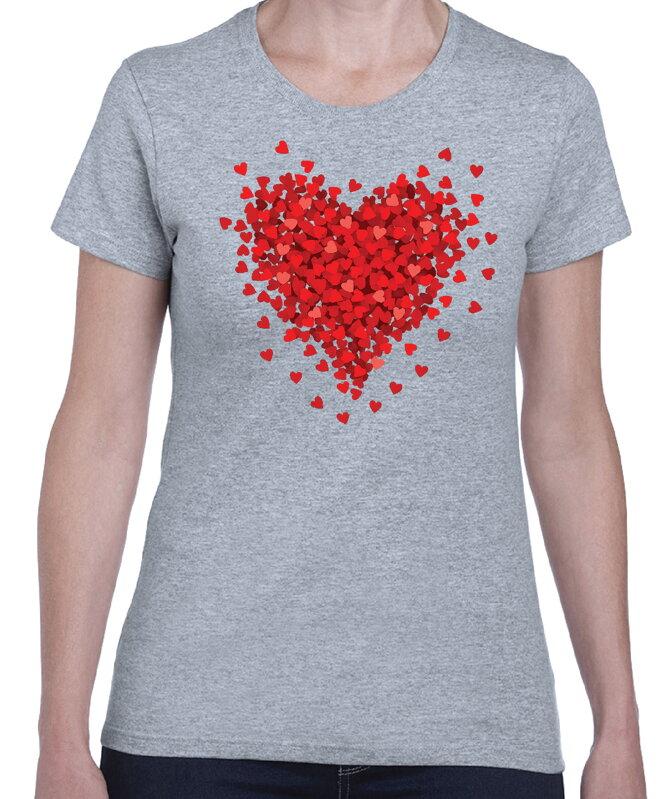 Tričko - Červené srdíčko