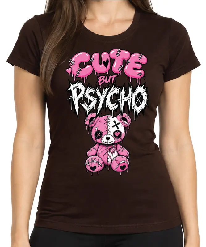 Dámske pivní tričko - CUTE but PSYCHO