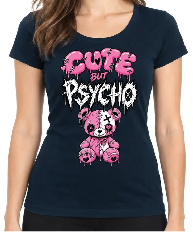 Dámske pivní tričko - CUTE but PSYCHO