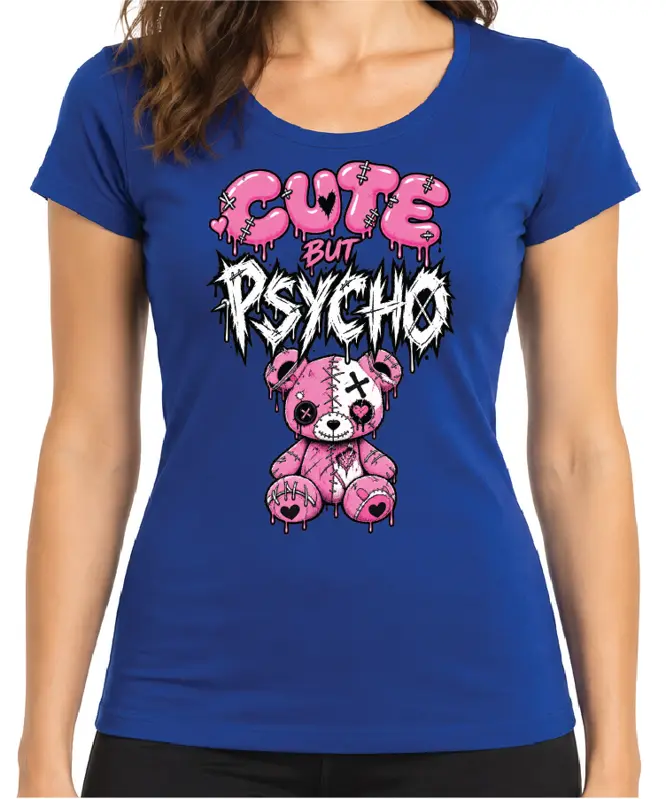 Dámske pivní tričko - CUTE but PSYCHO