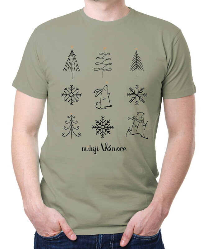 Vánoční tričko - miluji Vánoce
