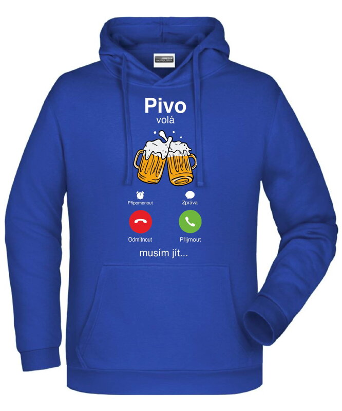 Mikina - Pivo volá, musím jít Phone Mikina - Pivo volá, musím jít Phone
