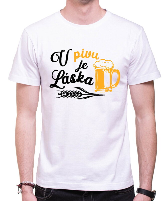 Tričko - V pivu je láska Tričko - V pivu je láska