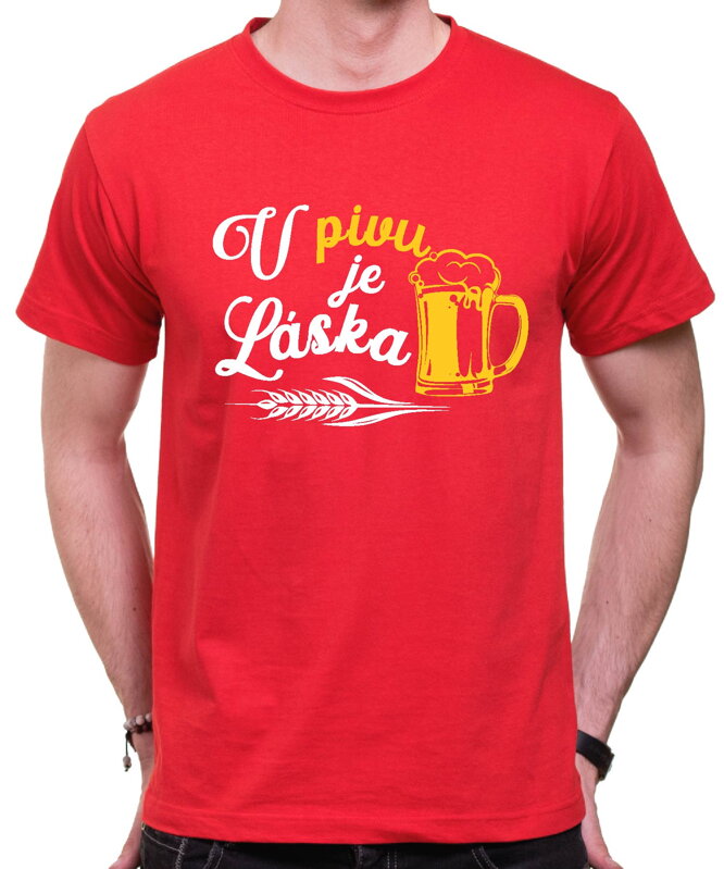 Tričko - V pivu je láska Tričko - V pivu je láska