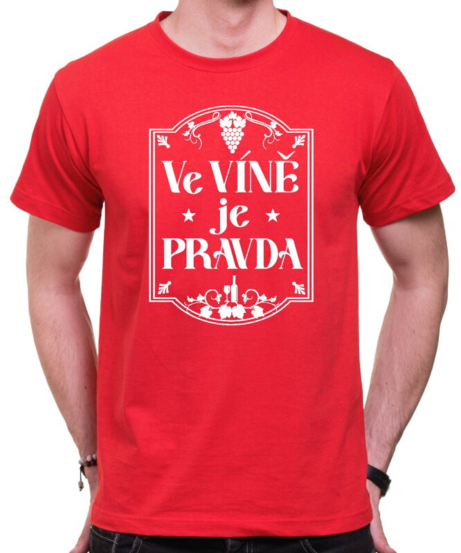 Vinařské tričko - Ve víně je pravda Vinařské tričko - Ve víně je pravda
