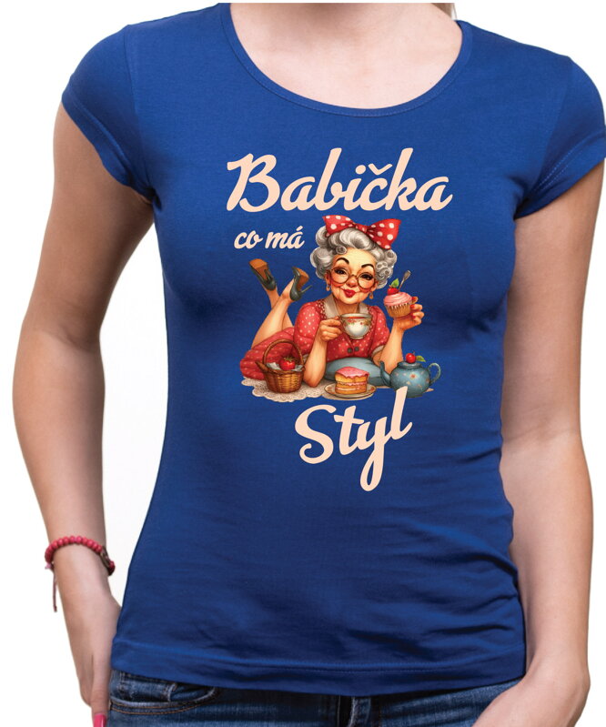 Dámske tričko - Babička co má styl