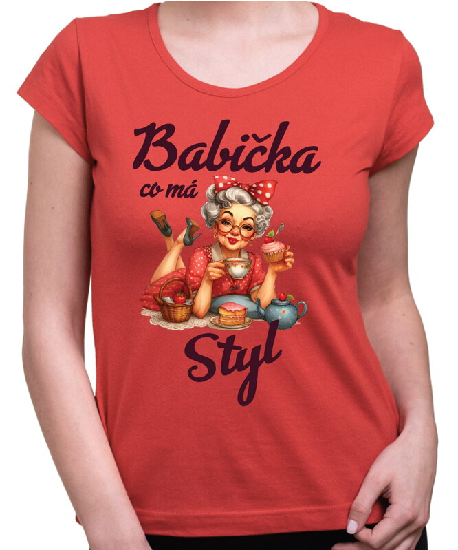 Dámske tričko - Babička co má styl
