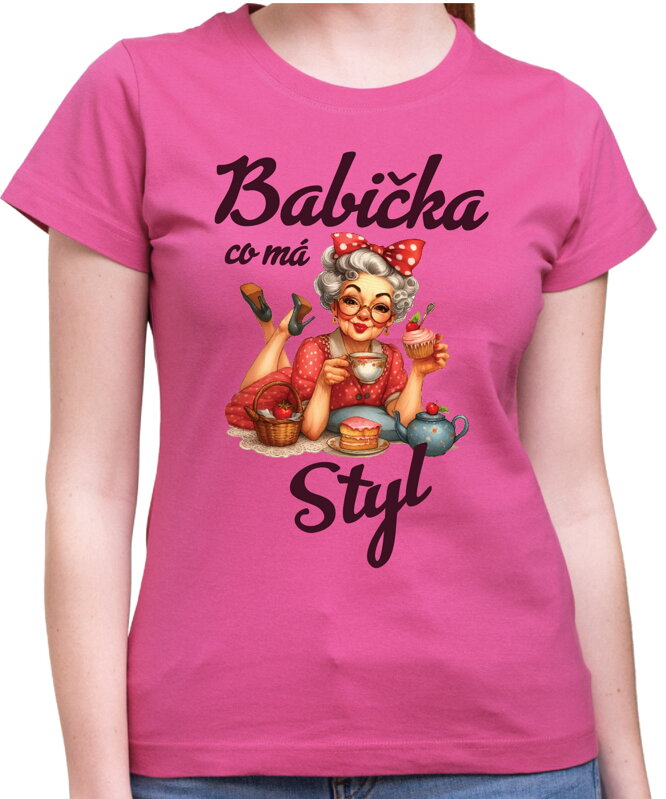 Dámske tričko - Babička co má styl