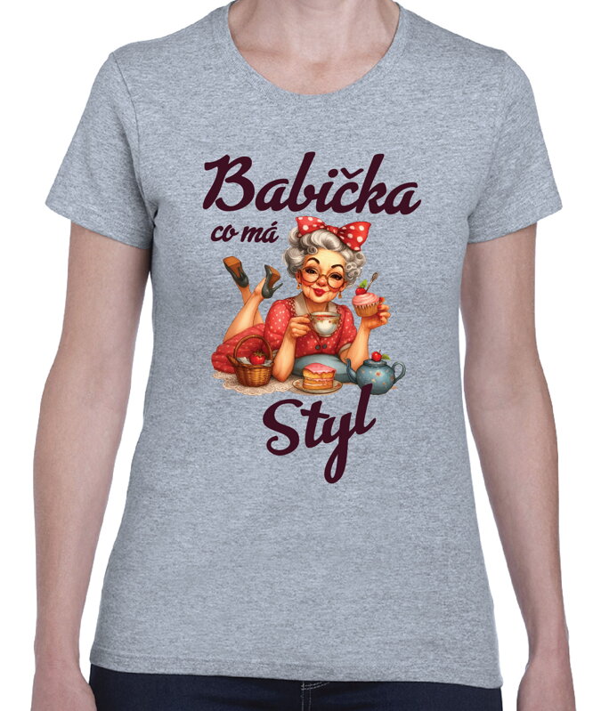 Dámske tričko - Babička co má styl