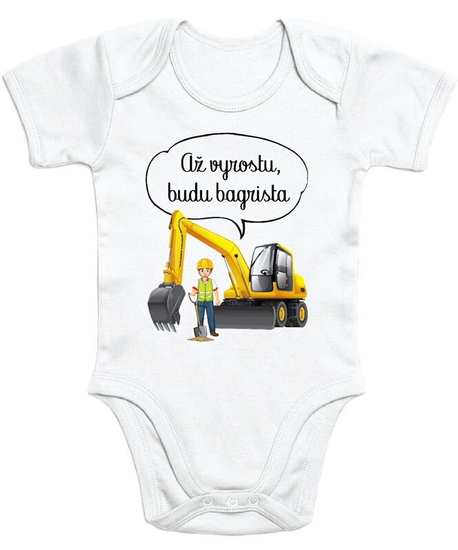 Dětské body - Až vyrostu, budu bagrista Dětské body - Až vyrostu, budu bagrista