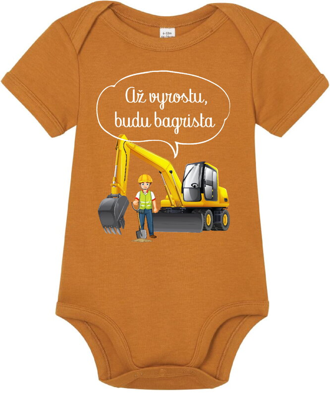 Dětské body - Až vyrostu, budu bagrista Dětské body - Až vyrostu, budu bagrista