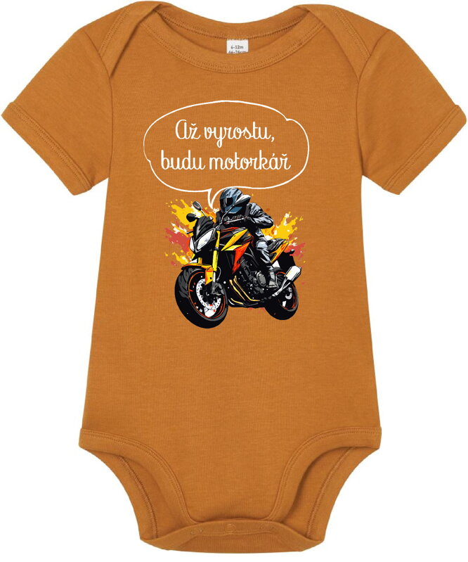 Dětské body - Až vyrostu, budu motorkář