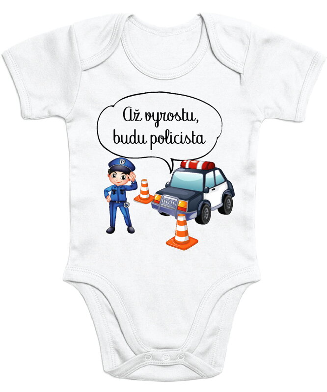 Dětské body - Až vyrostu, budu policista Dětské body - Až vyrostu, budu policista