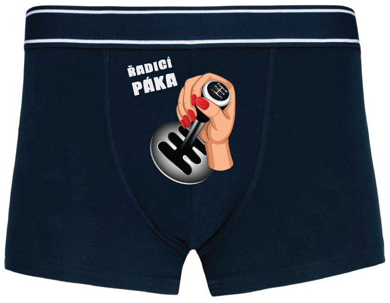 Pánské boxerky s vtipným potiskem - Řadicí páka