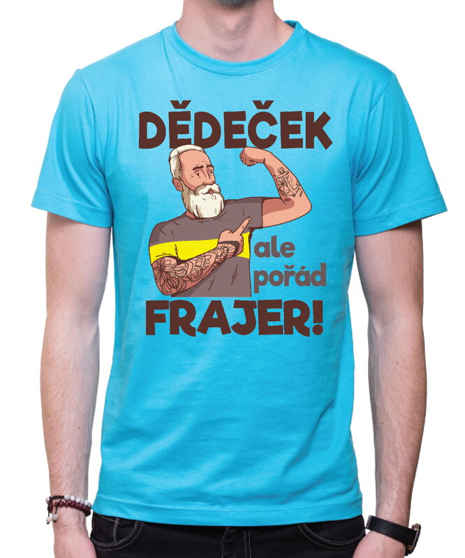 Pánske tričko - Dědeček, ale pořád frajer Pánske tričko - Dědeček, ale pořád frajer
