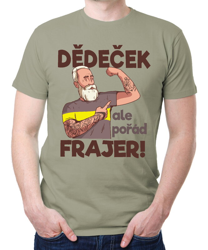 Pánske tričko - Dědeček, ale pořád frajer Pánske tričko - Dědeček, ale pořád frajer