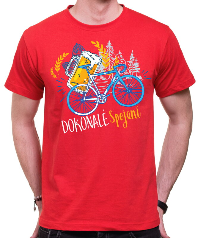Cyklo pivní tričko - Dokonalé spojení Cyklo pivní tričko - Dokonalé spojení