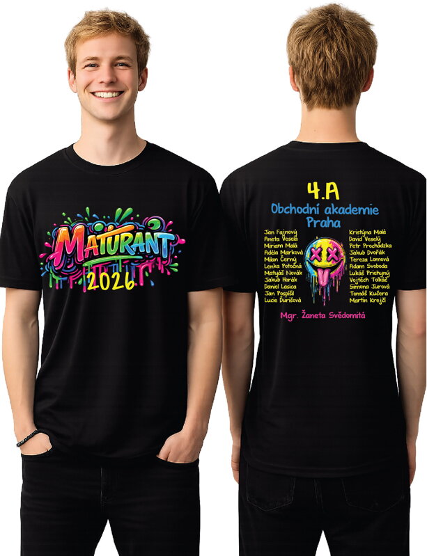 Maturitní tričko - Graffiti