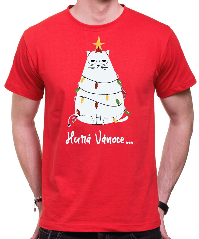 Vánoční  tričko - Hurá Vánoce