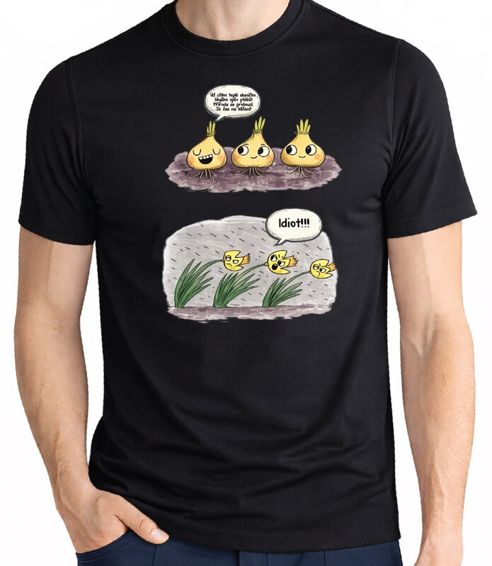 Tričko - Jde jaro narcisy