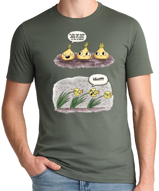 Tričko - Jde jaro narcisy