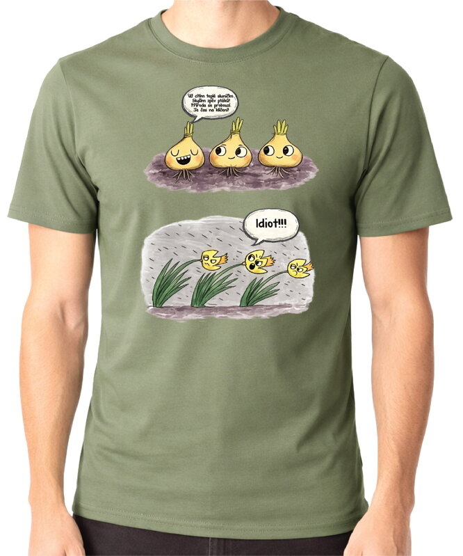 Tričko - Jde jaro narcisy