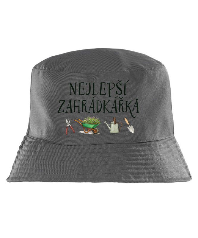 Klobouk s potiskem - Nejlepší zahrádkářka